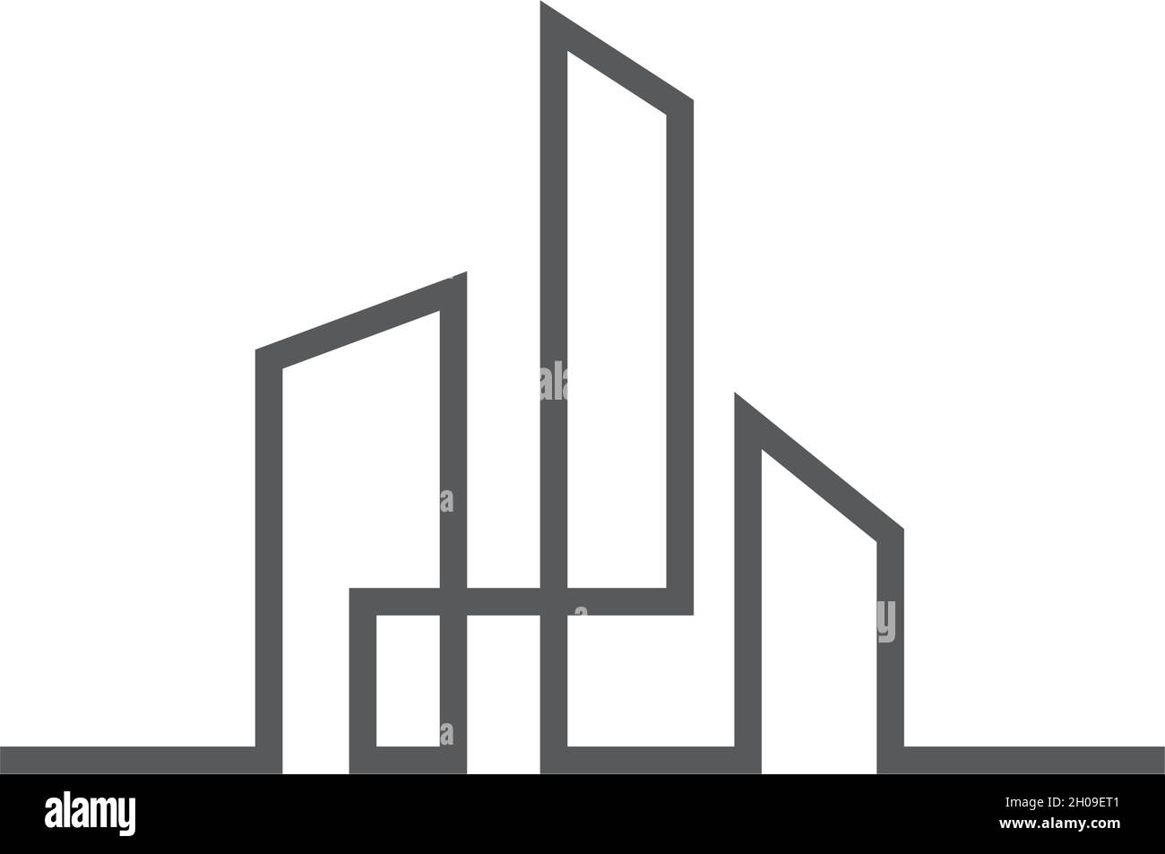 City skyline vector illustration in flat design Stock Vector Image ...