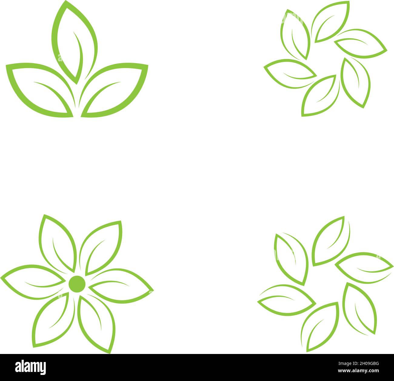 Green leaf logo ecology nature element vector Stock Vector Image & Art ...