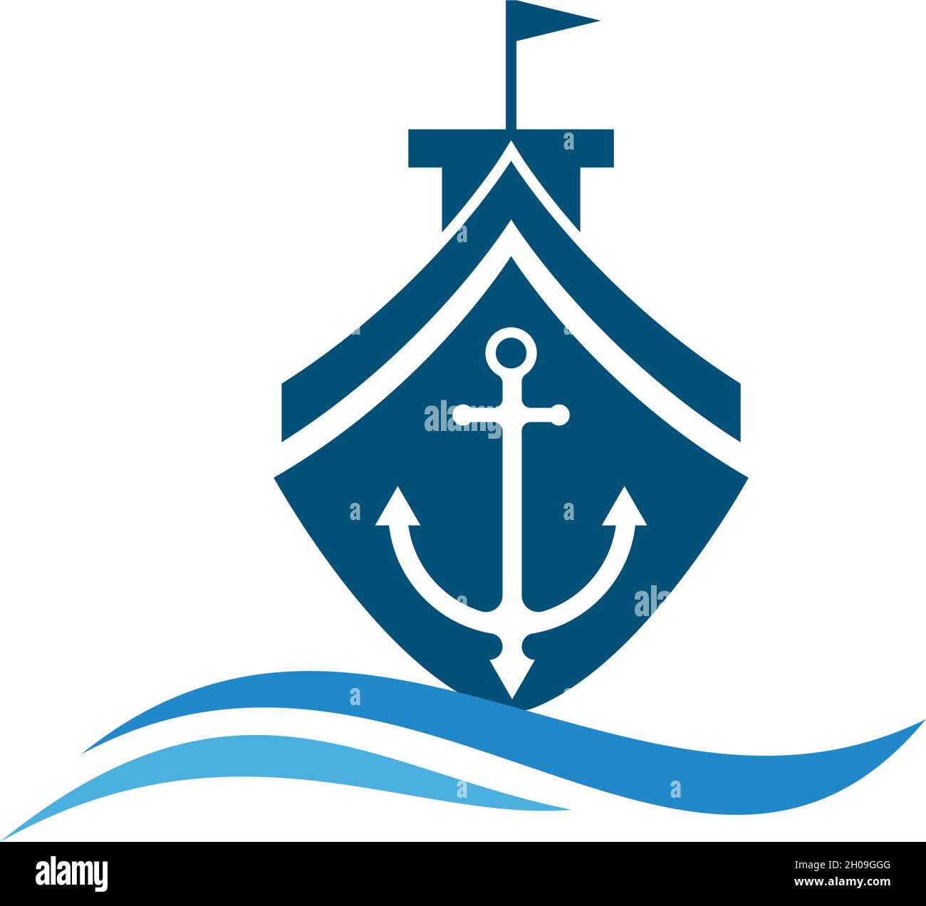 cruise ship Logo Template vector icon design Stock Vector