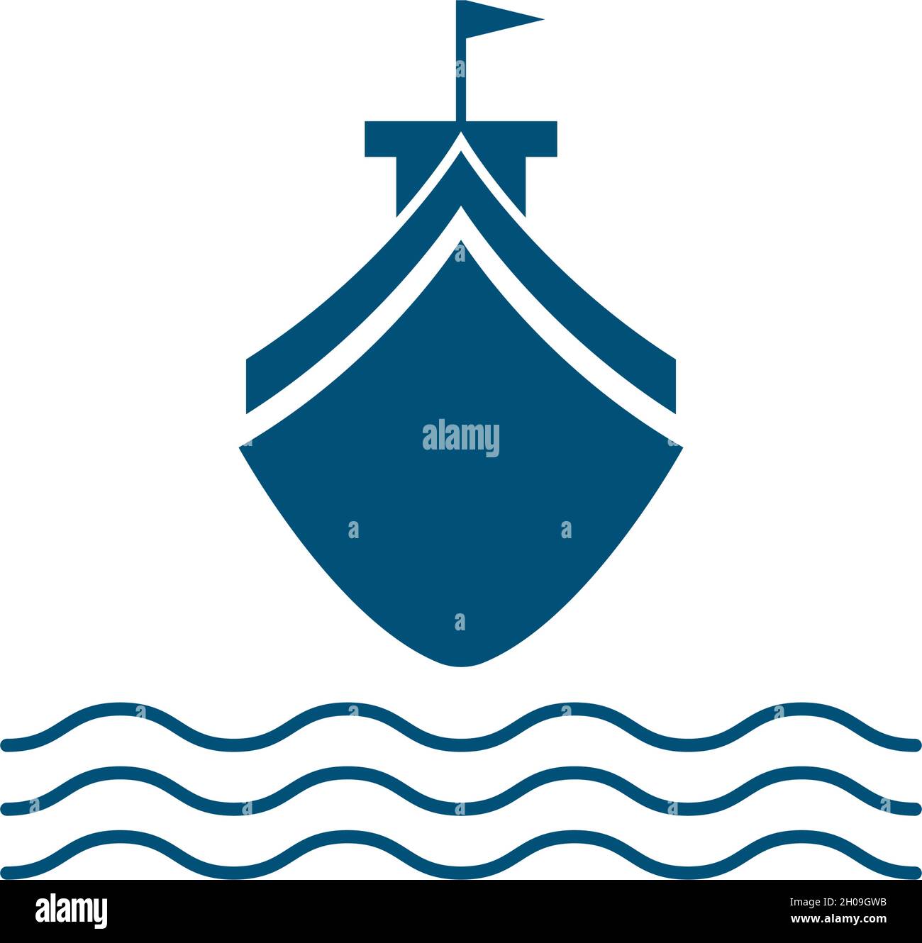 cruise ship Logo Template vector icon design Stock Vector
