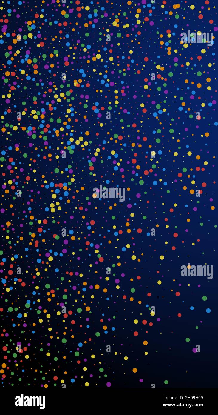 Festive Beautiful Confetti Celebration Stars Colorful Confetti On Dark Blue Background Grand 8849