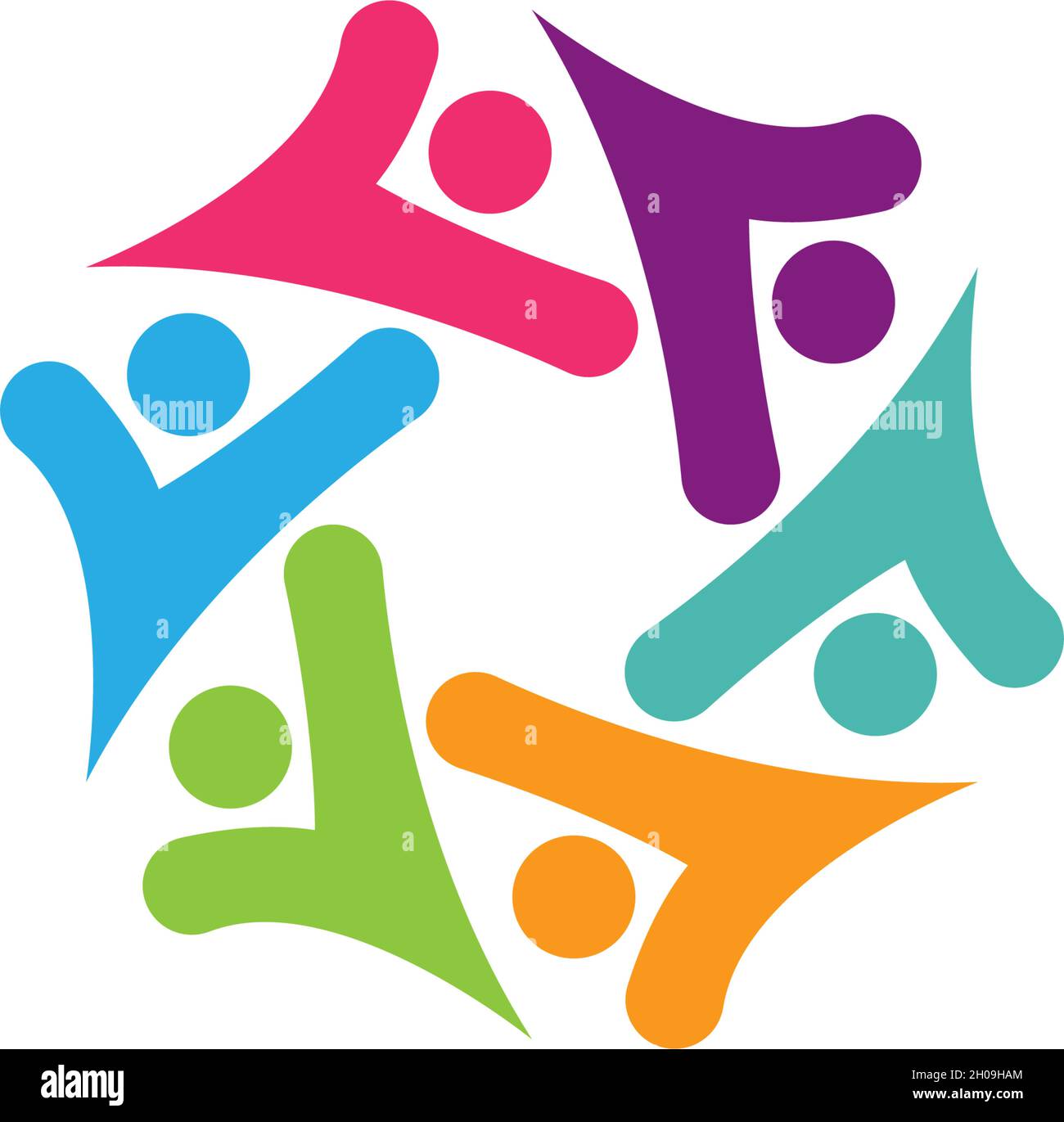 Community, network and social icon design template Stock Vector Image ...