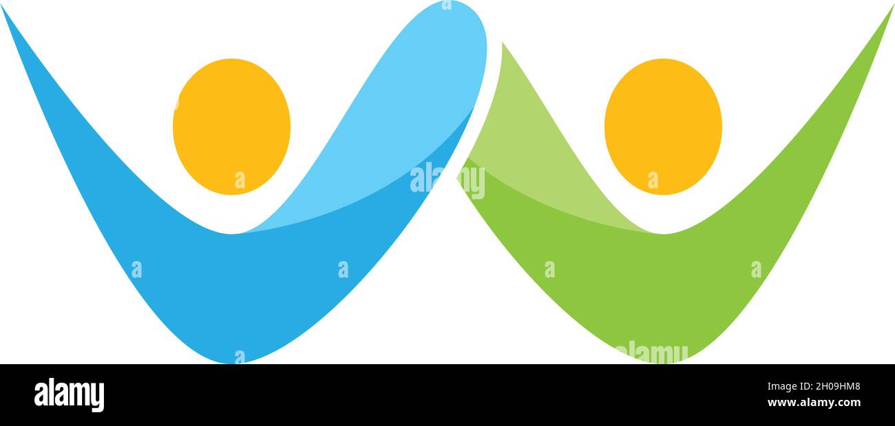 Community, network and social icon design template Stock Vector