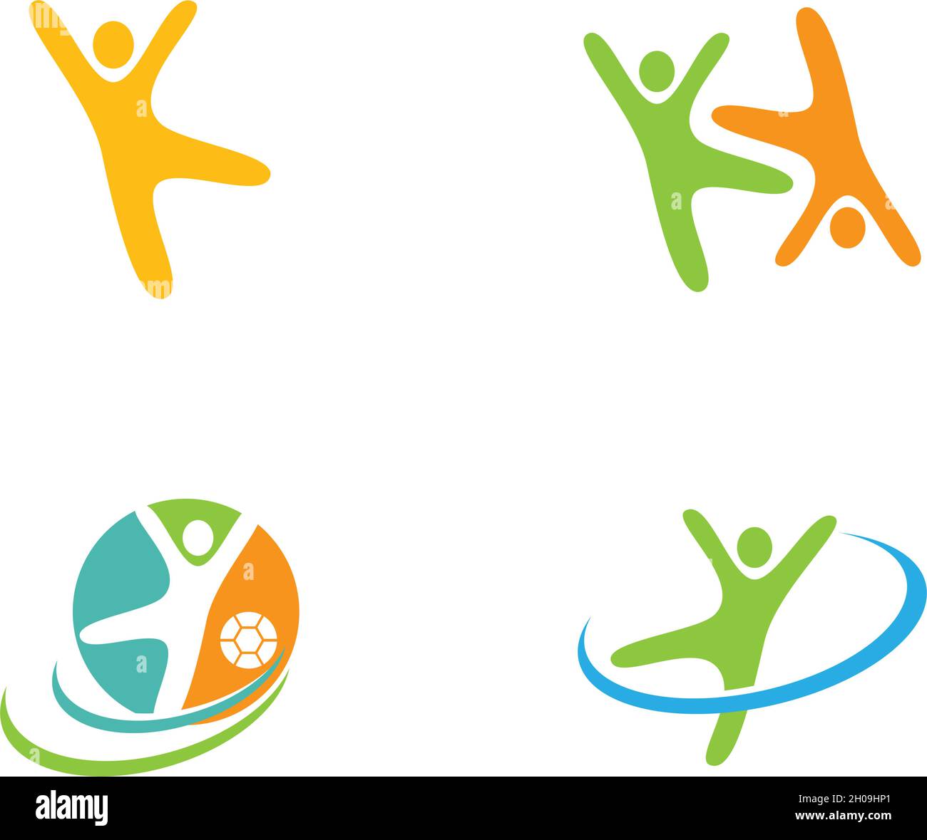 sport logo ilustration vector design Stock Vector