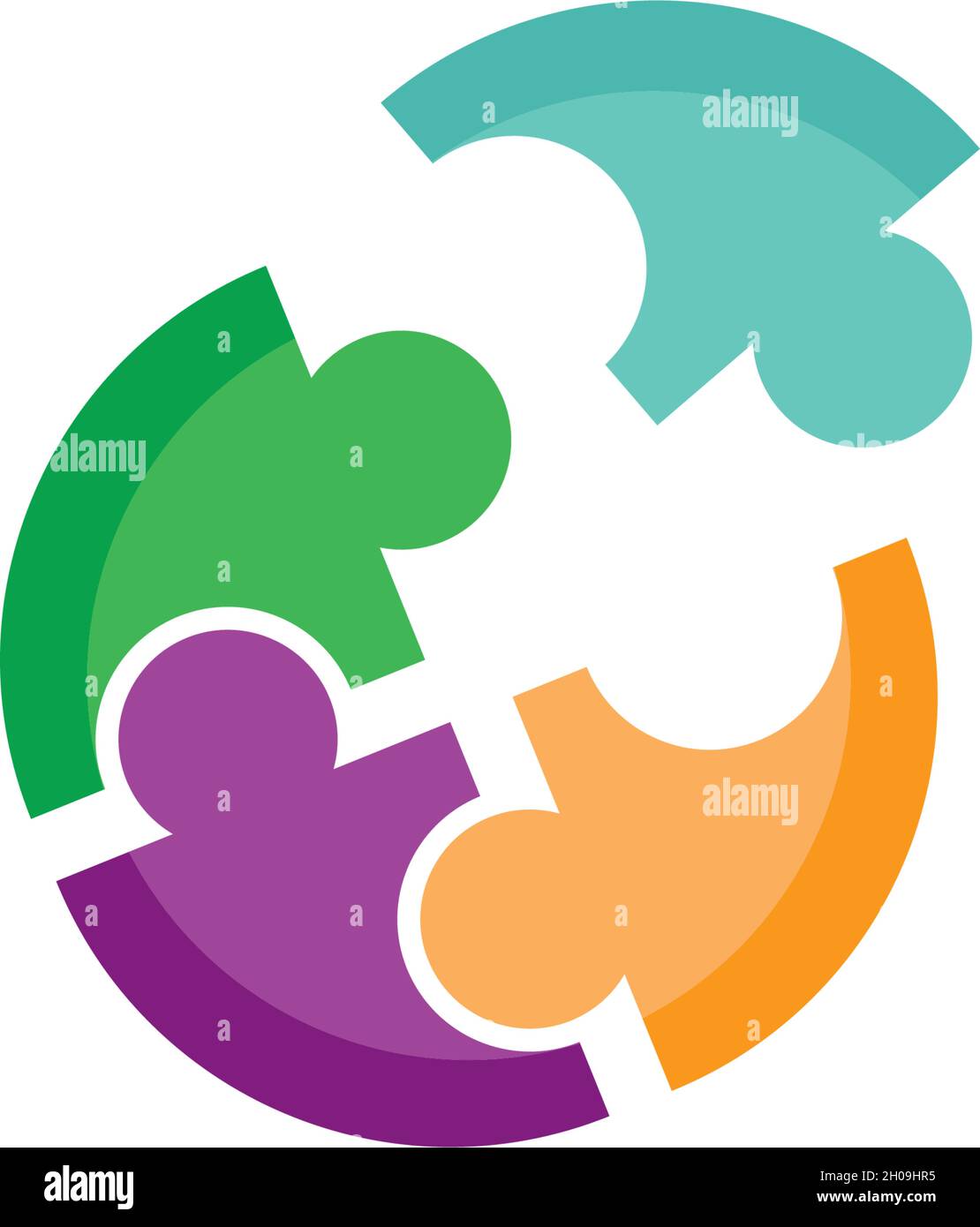 Community, network and social logo design template vector Stock Vector