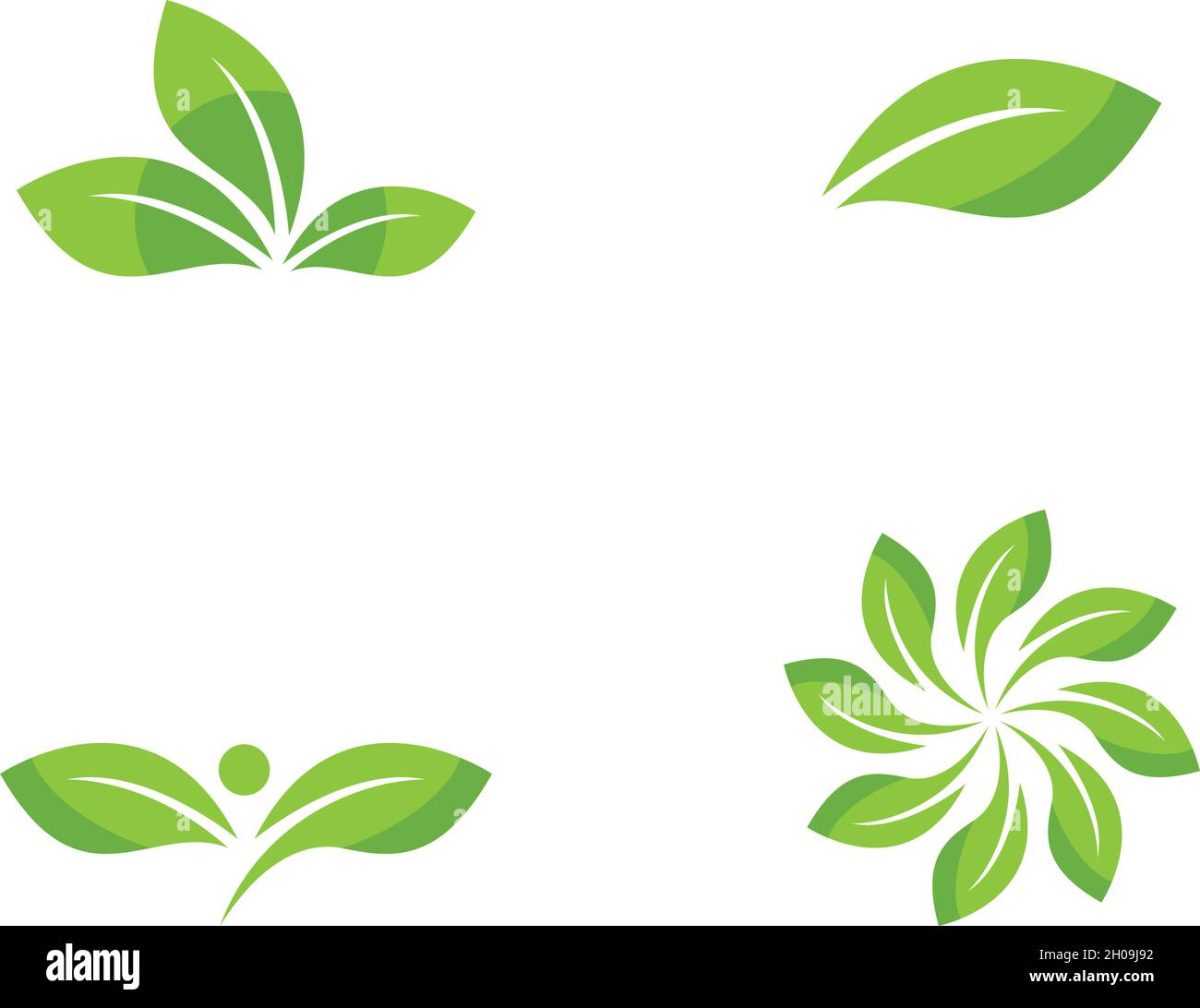 Green leaf logo ecology nature element vector Stock Vector Image & Art ...