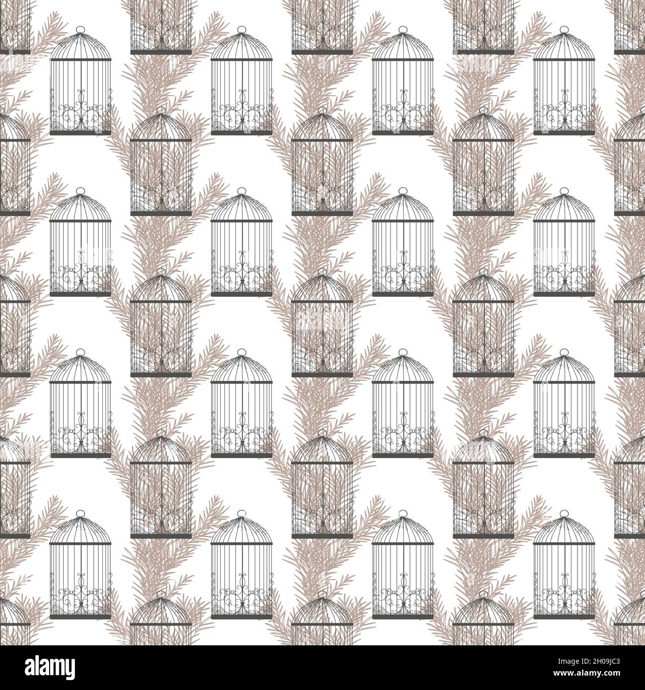 Victorian bird cages Stock Vector Images - Alamy
