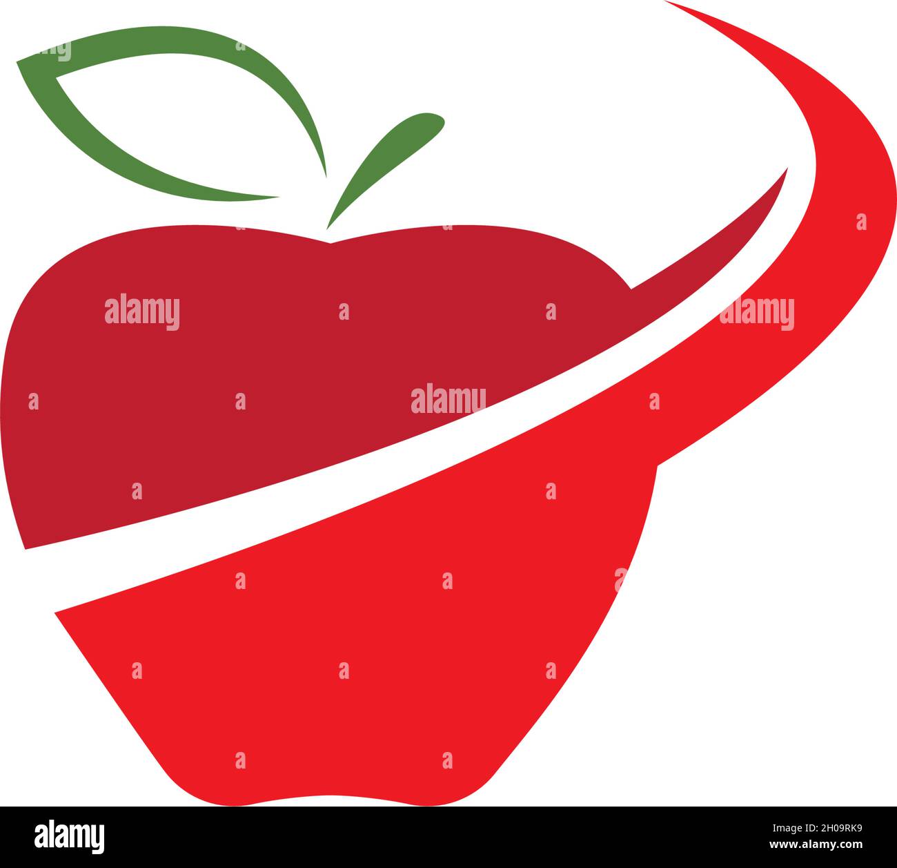 Healthy Apple logo vector illustration Stock Vector Image & Art - Alamy