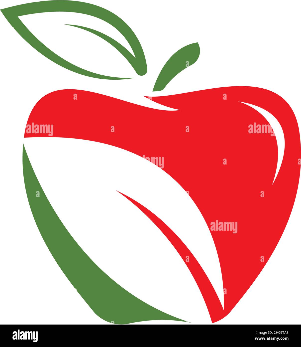 Healthy Apple logo vector illustration Stock Vector Image & Art - Alamy