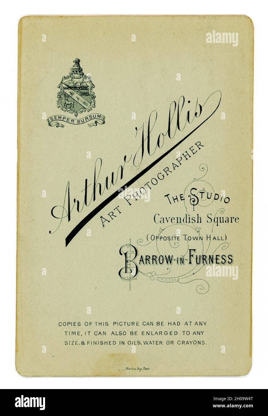 On Reverse of Card -  UK