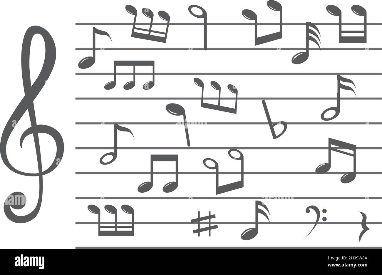 Music note icon vector design Stock Vector Image & Art - Alamy