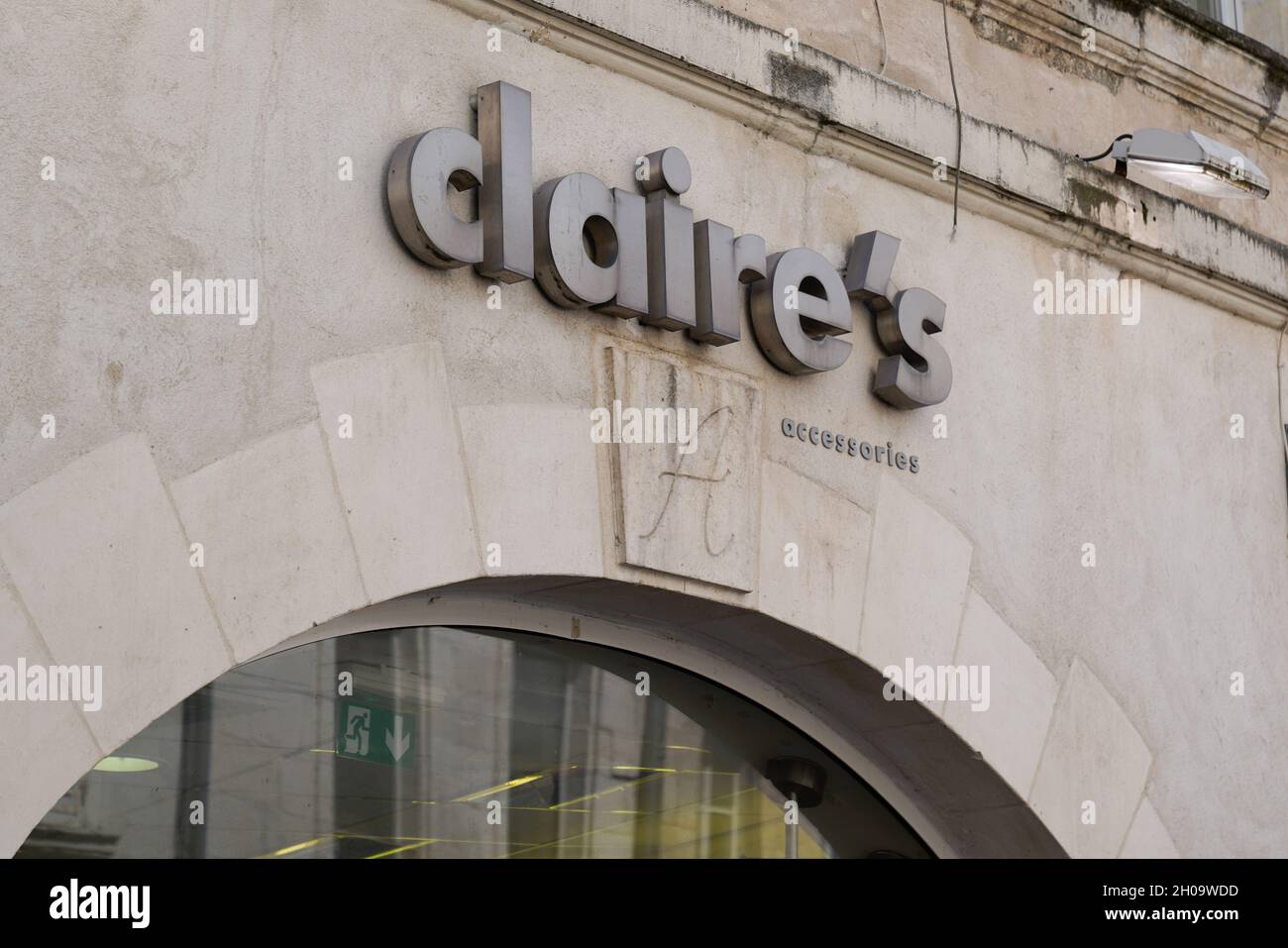 toulouse , occitanie France  - 06 25 2021 : claire's sign text store and logo brand shop on facade boutique Stock Photo