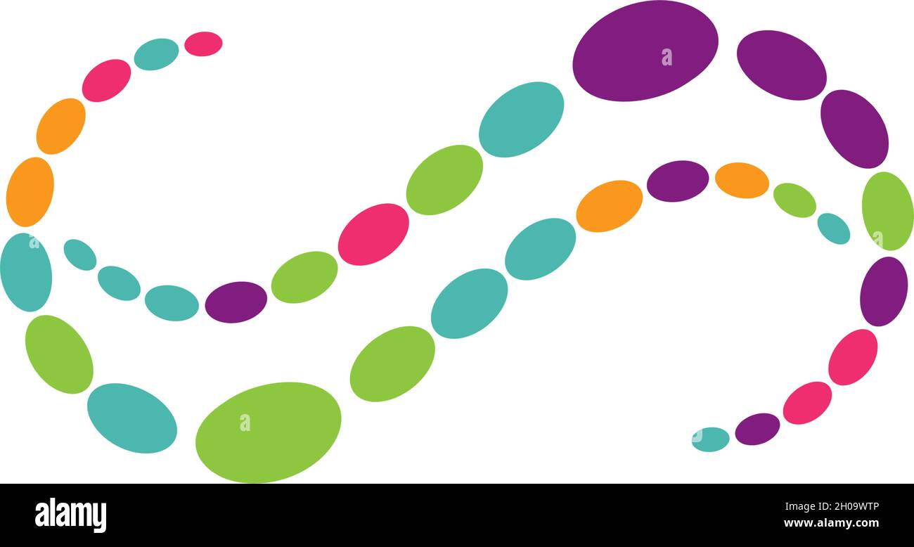 molecule logo vector icon template Stock Vector