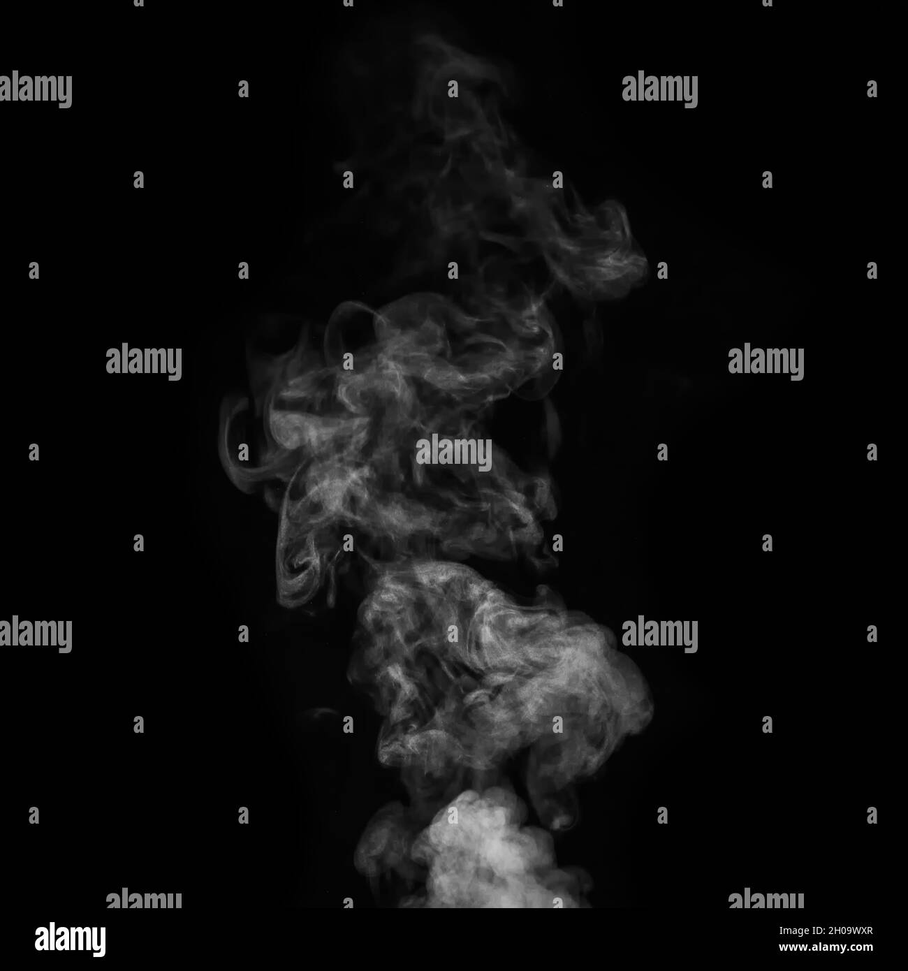 A white fumes, smoke on a black background to add to your pictures