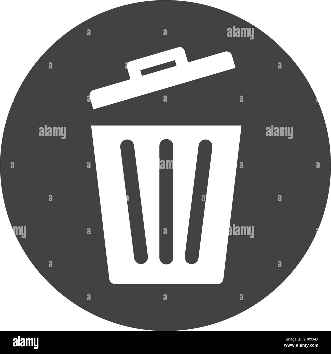 Trash basket icon vector ilustration design Stock Vector