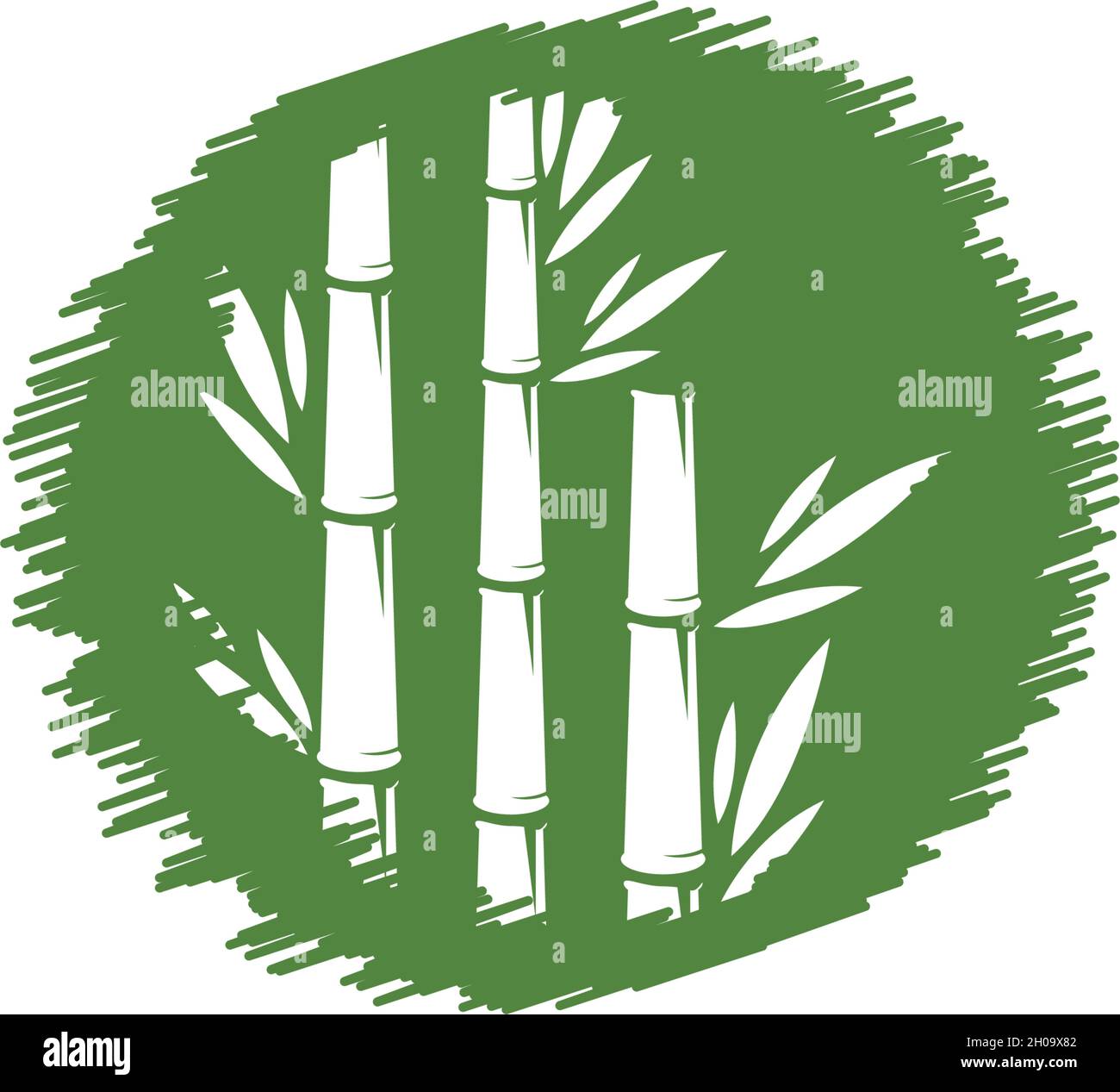 Bamboo logo ilustration vector template Stock Vector