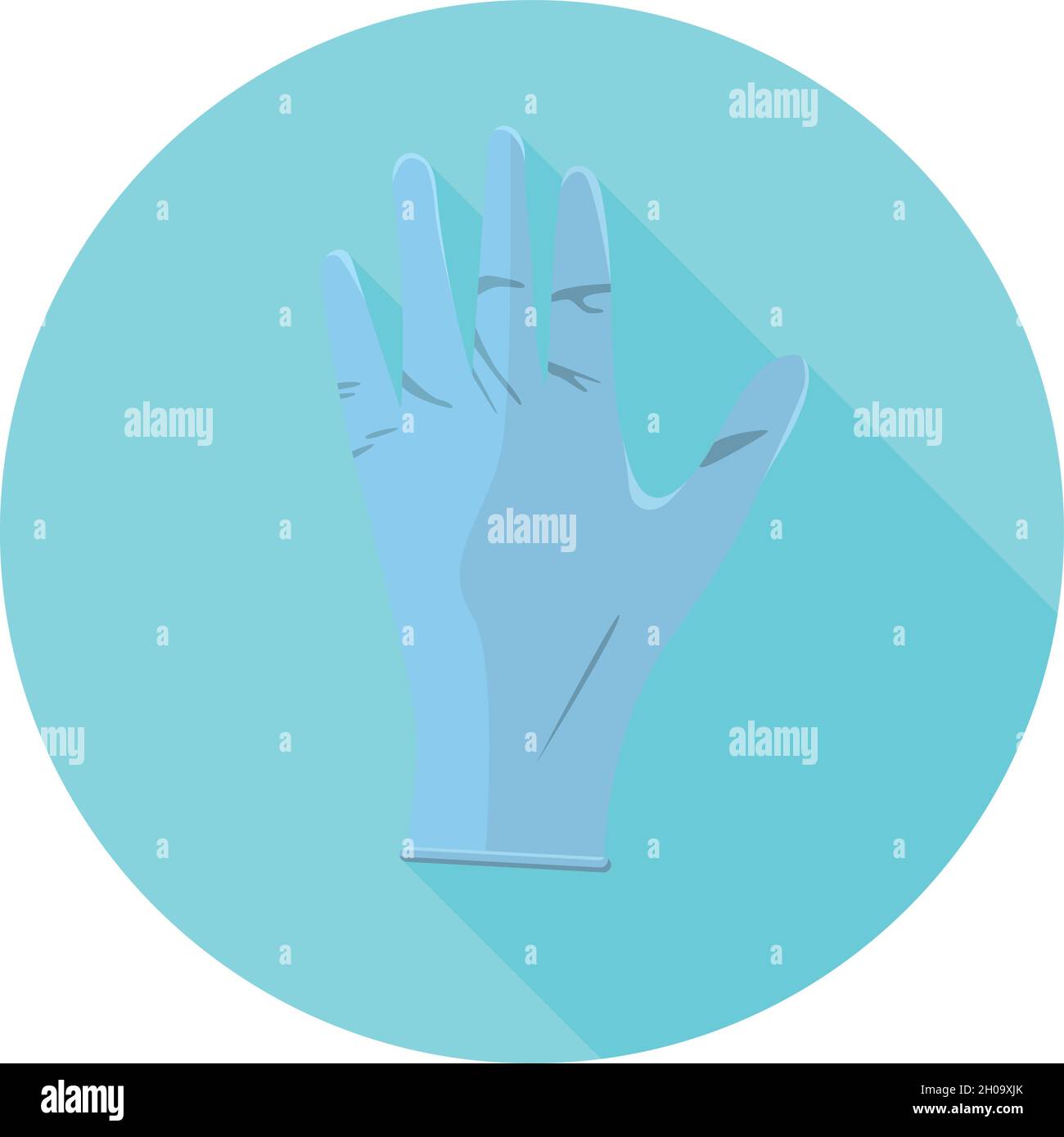 Flat design Hygienic Gloves Stock Vector