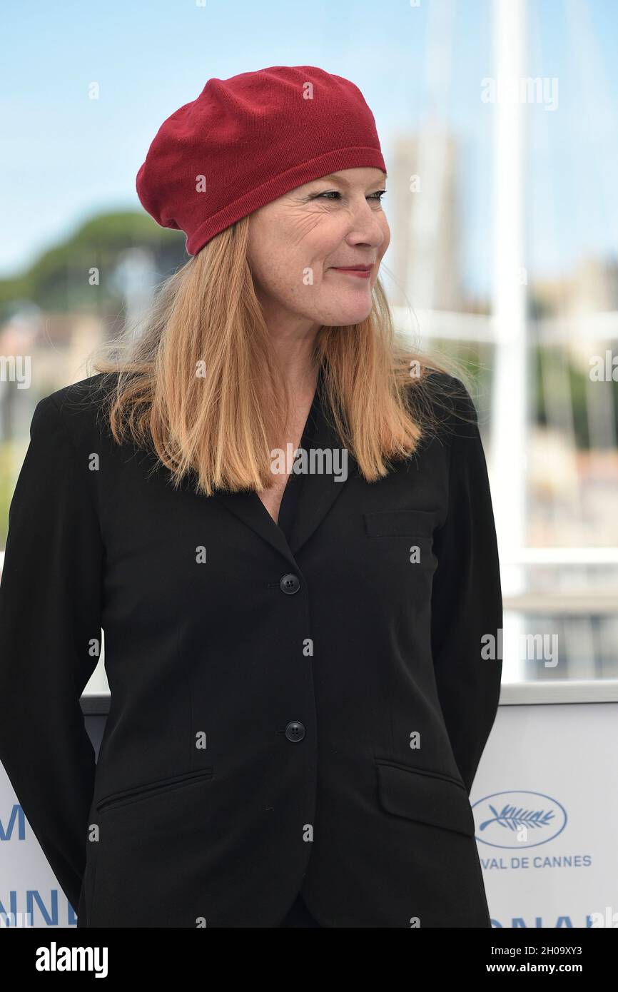 74th edition of the Cannes Film Festival: director Andrea Arnold posing during a photocall for the film “Cow”, on July 09, 2021 Stock Photo