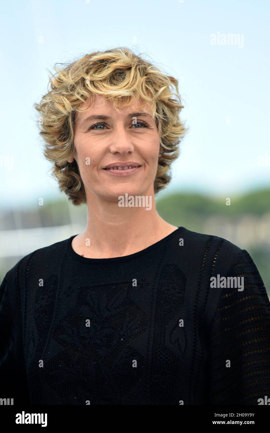 74th edition of the Cannes Film Festival: actress Cecile de France posing during a photocall for the film “De son vivant”, directed by Emmanuelle Berc Stock Photo