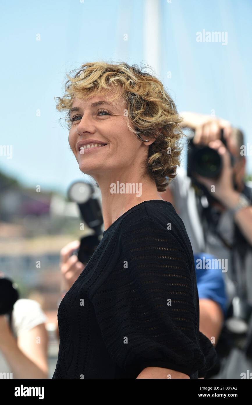 74th edition of the Cannes Film Festival: actress Cecile de France posing during a photocall for the film “De son vivant”, directed by Emmanuelle Berc Stock Photo