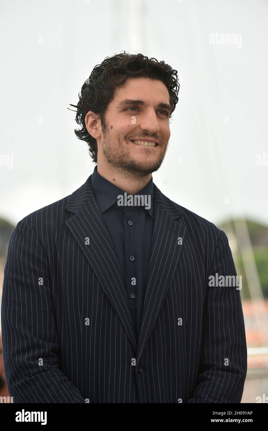 74th edition of the Cannes Film Festival: actor and director Louis Garrel posing during a photocall for the film ÒThe CrusadeÓ (French: ÒLa CroisadeÓ) Stock Photo