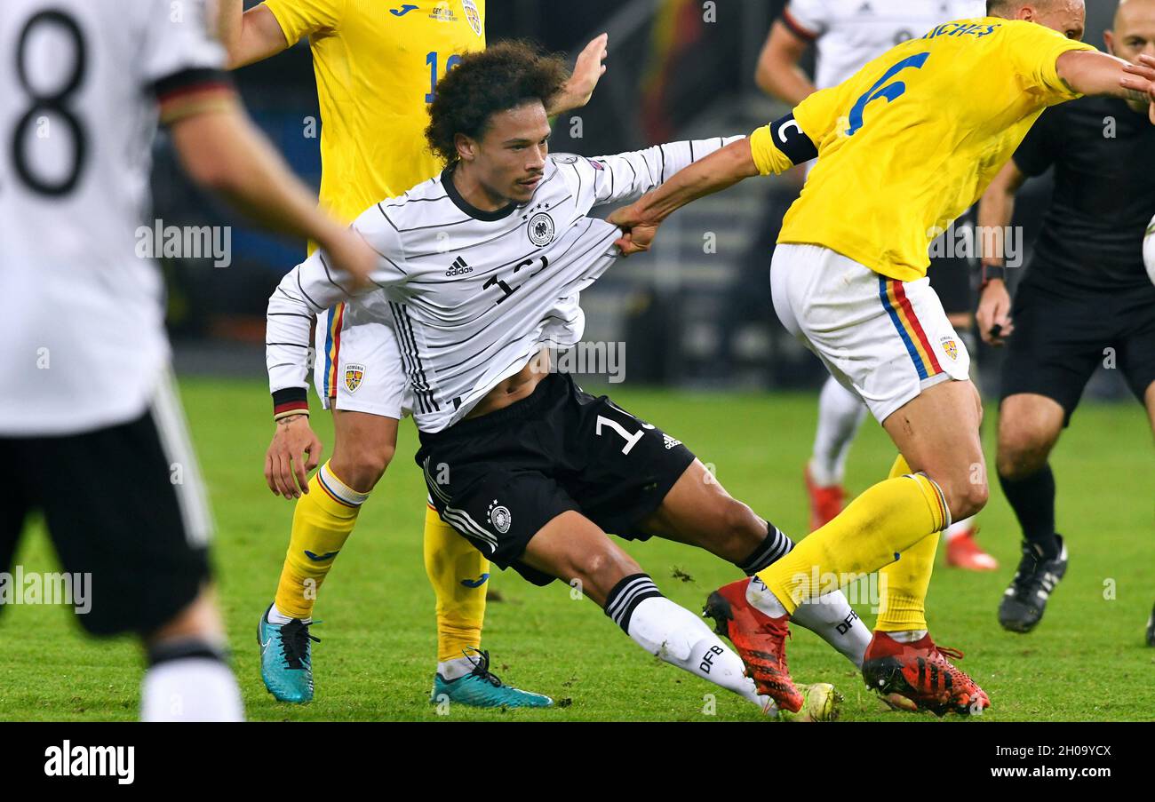 World Cup Qualification, Volksparkstadion Hamburg: Germany vs Romania; Leroy Sane (GER) Stock Photo