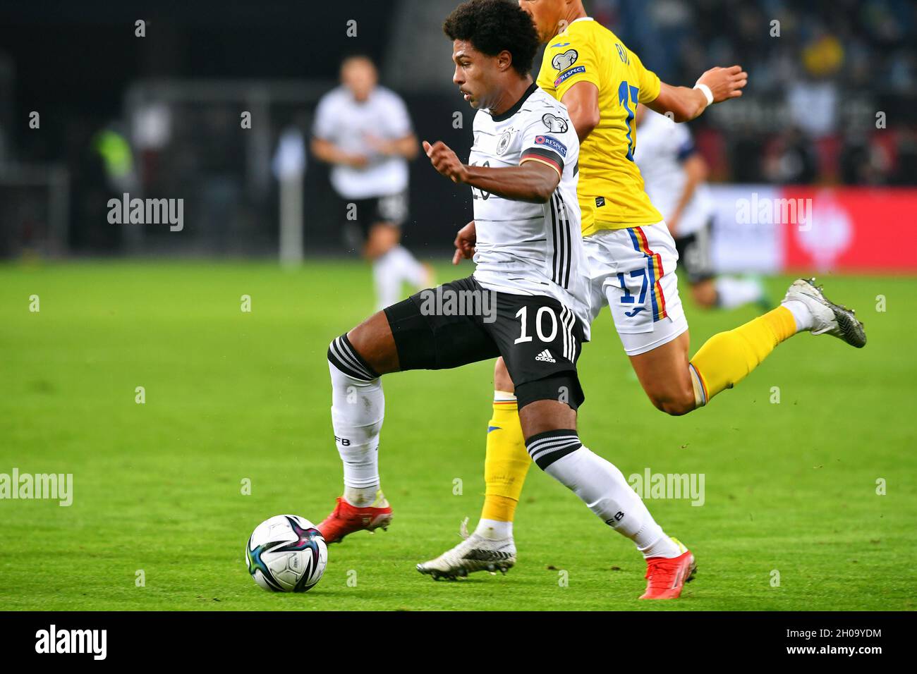 World Cup Qualification, Volksparkstadion Hamburg: Germany vs Romania; Serge Gnabry (GER) Stock Photo