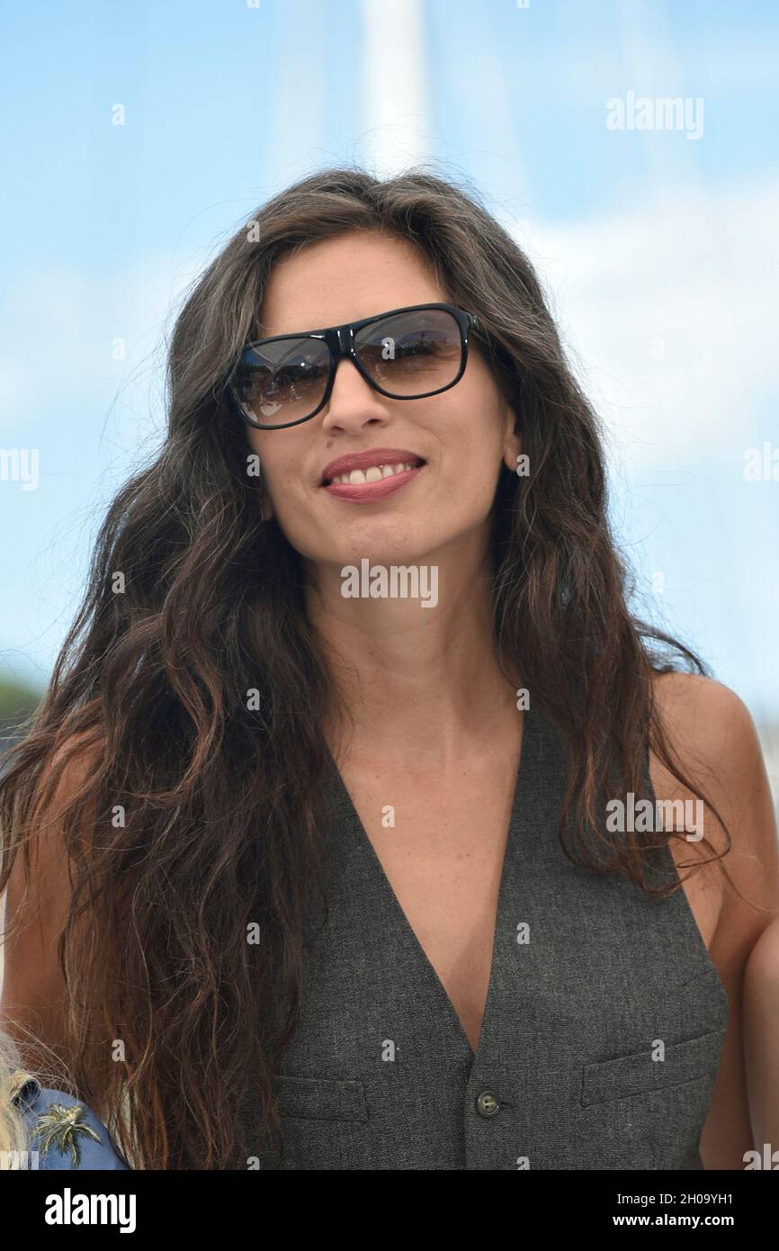 74th edition of the Cannes Film Festival: actress and director Maiwenn posing during a photocall for the film “Tralala”, directed by the Larrieu broth Stock Photo
