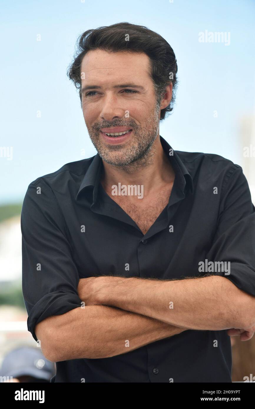 74th edition of the Cannes Film Festival: director Nicolas Bedos at the photocall of his film 'OSS 117: From Africa with Love” (French: OSS 117: Alert Stock Photo