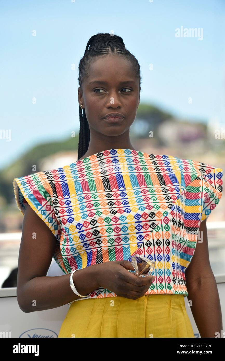 74th edition of the Cannes Film Festival: actress Fatou N'Diaye posing during the photocall of the film "OSS 117: From Africa with Love” (French: OSS Stock Photo