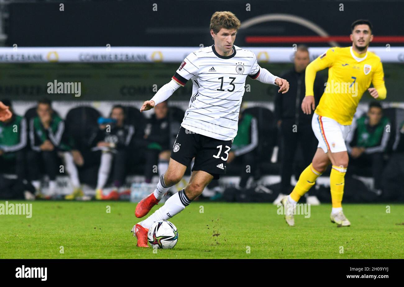 World Cup Qualification, Volksparkstadion Hamburg: Germany vs Romania; Thomas Müller (GER) Stock Photo