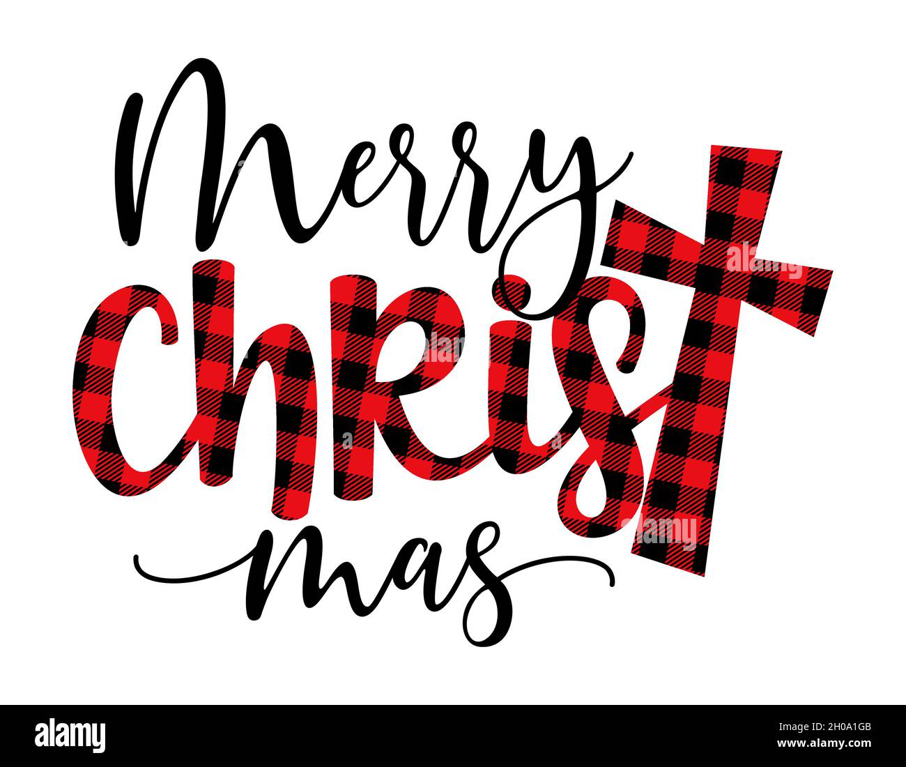 Merry Christmas, Jesus Christ - Calligraphy phrase for Christmas ...