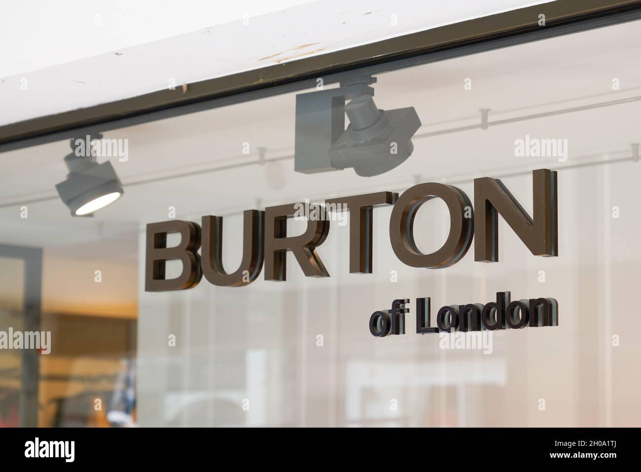 toulouse , occitanie France  - 06 25 2021 : Burton of london sign text store and logo brand shop on facade boutique Stock Photo