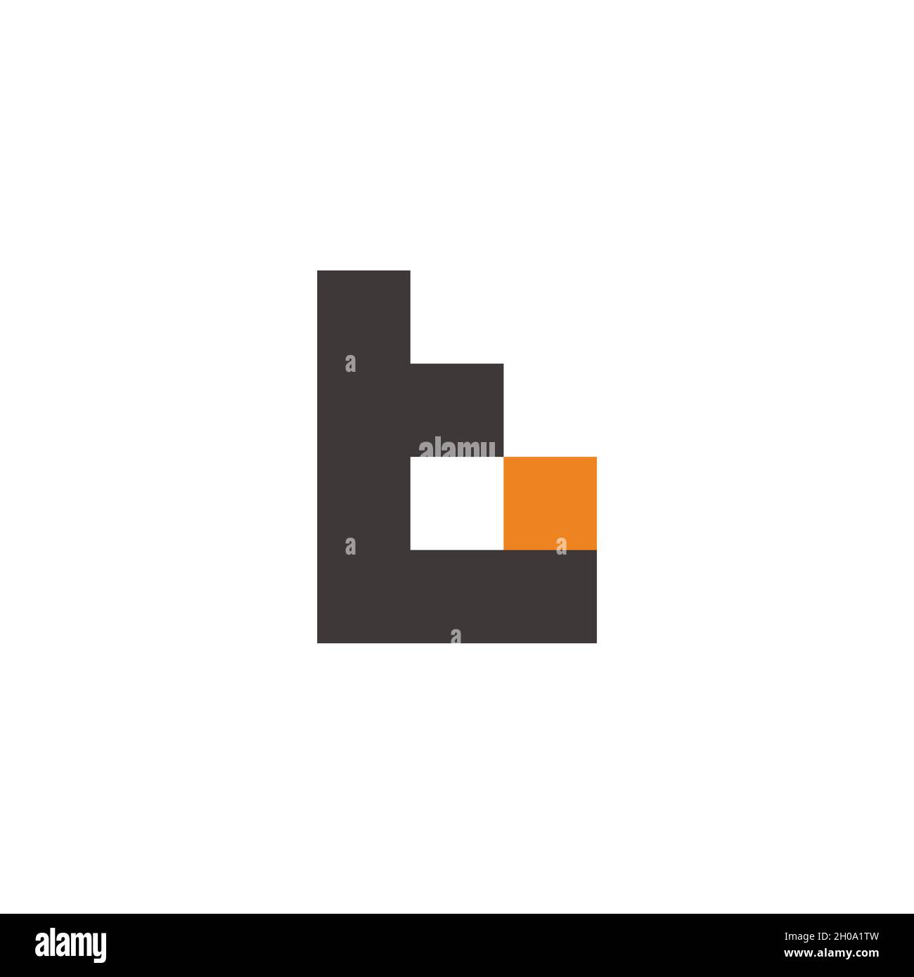 letter tb colorful box simple geometric logo vector Stock Vector