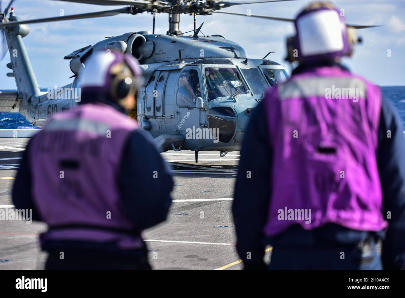 PHILIPPINE SEA (Jan. 4, 2021) Aviation Boatswain's Mate (Fuels) Airman