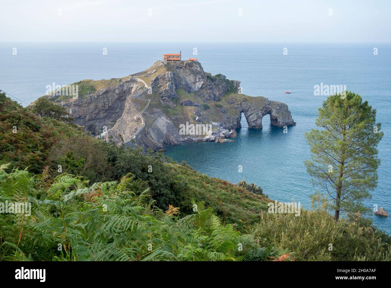 San Juan de Gaztelugatxe hermitage in Basque Country, Spain Stock Photo