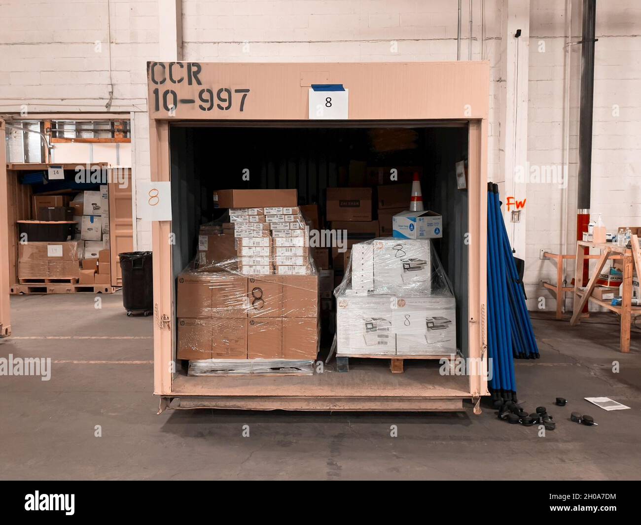 COVID19 vaccination "pods" are staged to be deployed to support New