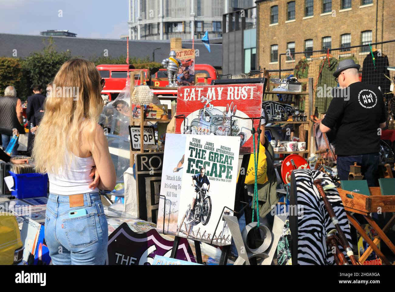 The colourful and fun Vintage Classic Car Boot sale at Granary Square