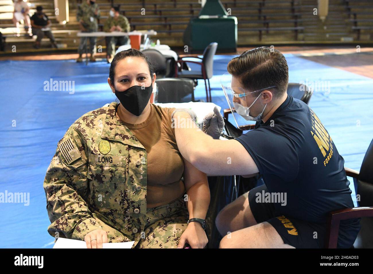 Hospital Corpsman in the Preventive Medicine Department at Naval Health Clinic Hawaii (NHCH