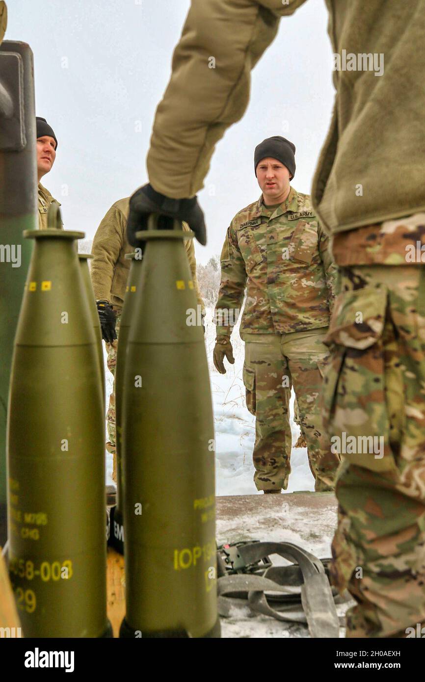 Fired Rounds Soldiers of 1st Battalion 125th Field Artillery fire rounds from the ...