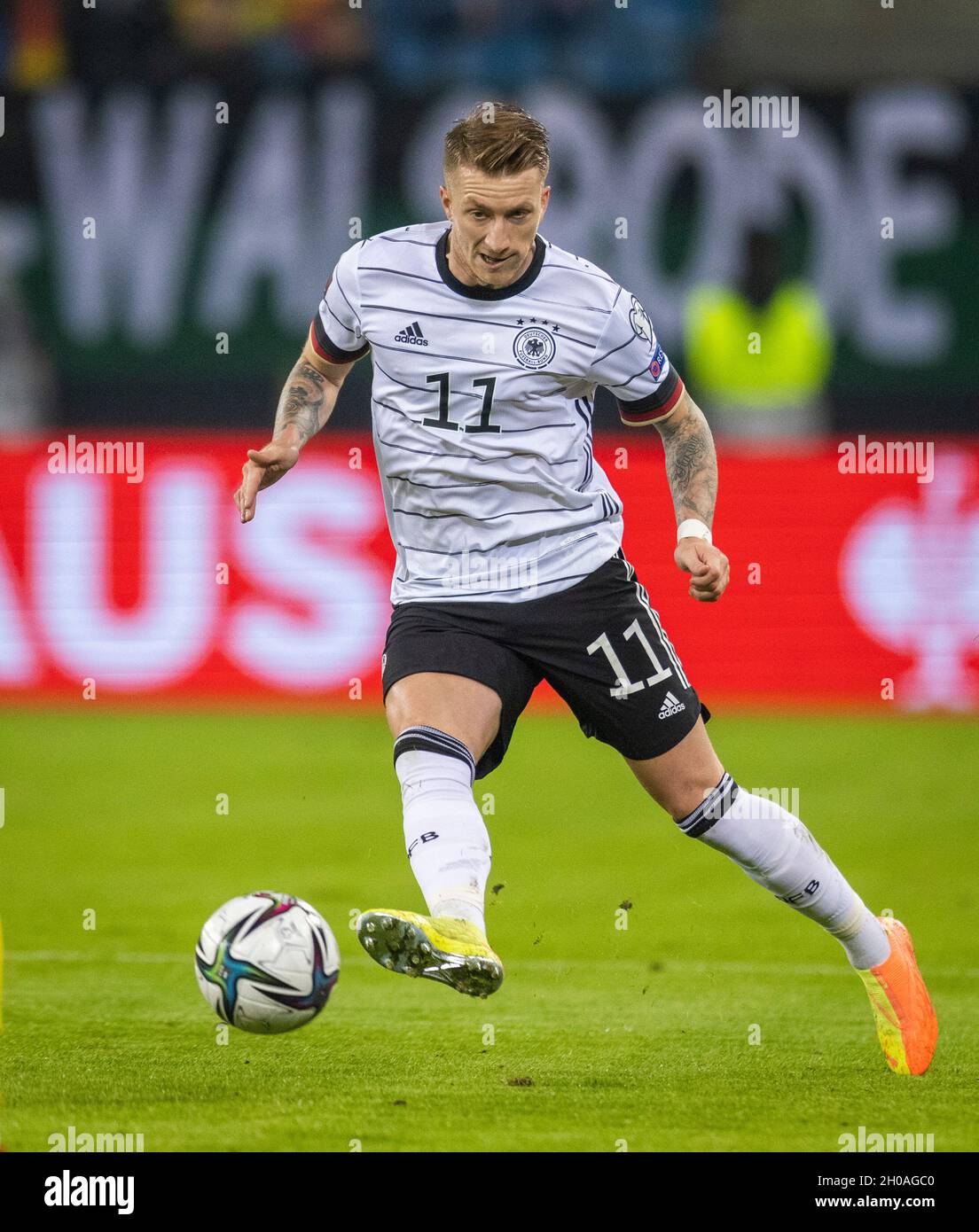 Marco Reus (Deutschland) Deutschland - Rumänien 08.10.2021, Fussball;  WM-Quali, Qualifikation, Saison 2021/22 Foto: Moritz Müller Copyright (nur  für Stock Photo - Alamy