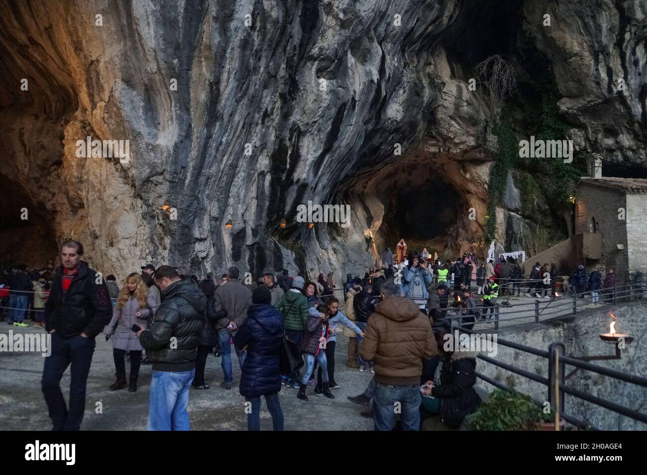 Living Nativity, Genga, Marche, Italy, Europe Stock Photo