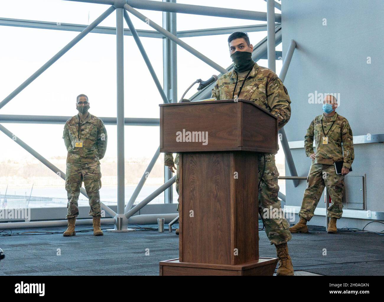 U.S. Army 1st Lt. Donald Conste, company commander of the 187th Signal