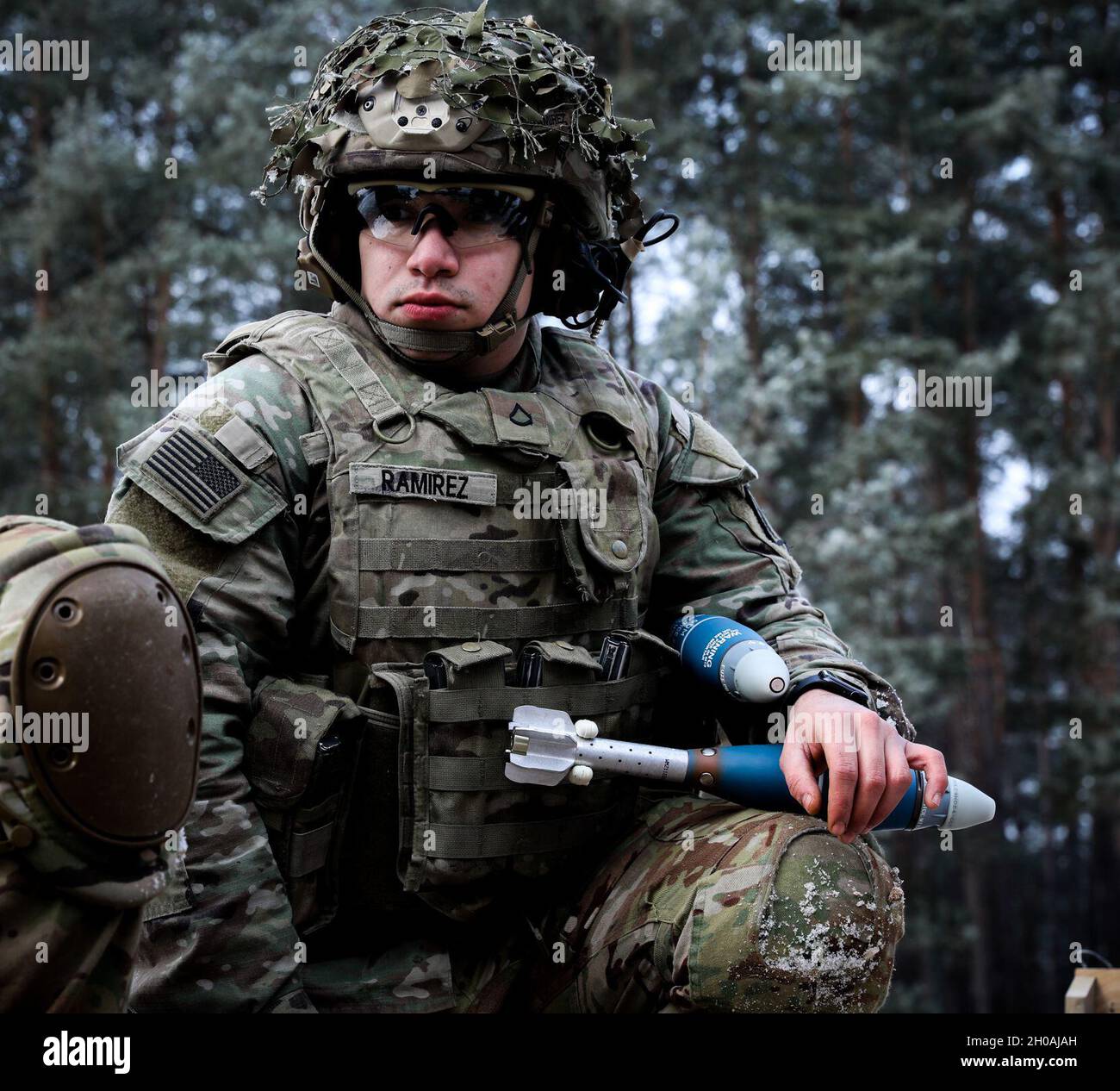 Pfc. Alejandro Ramirez, A Paratrooper Assigned To 1st Squadron, 91st 