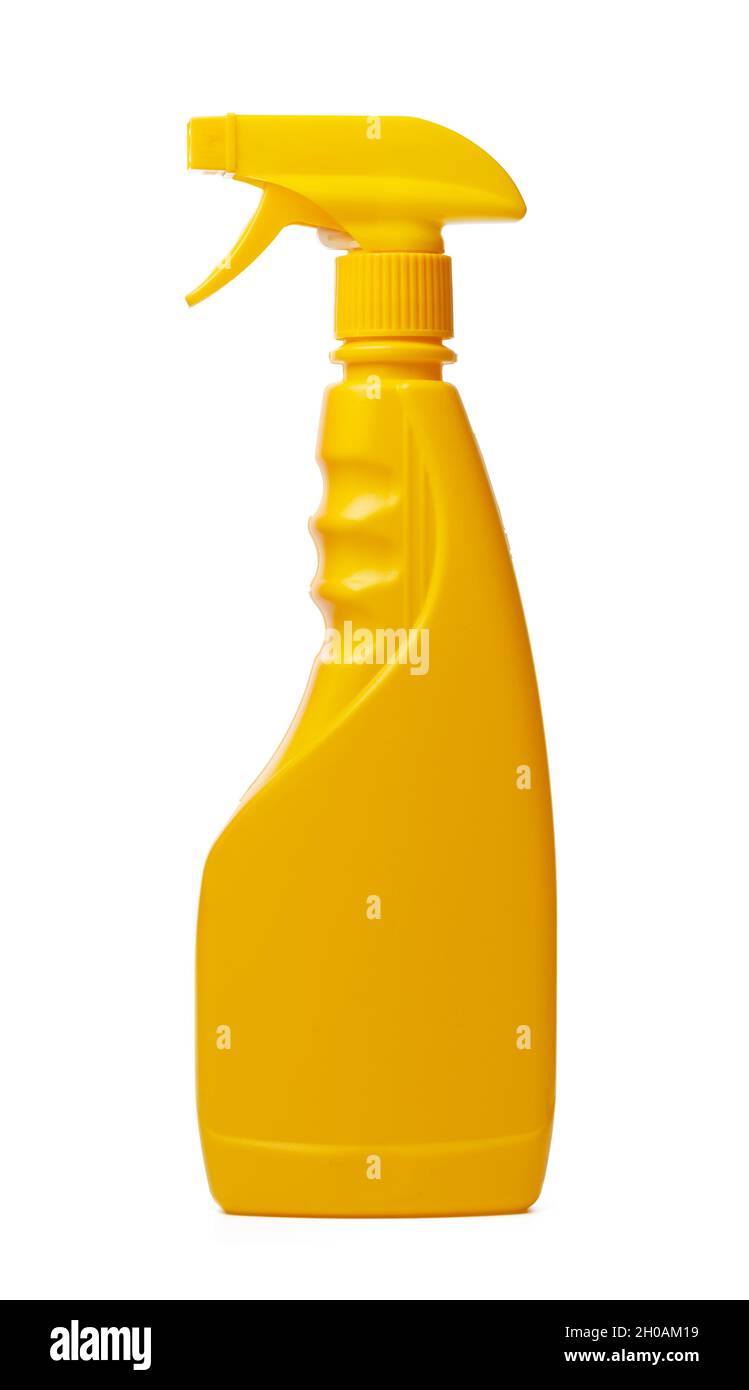 Cleaning spray bottle isolated on white background Stock Photo Alamy