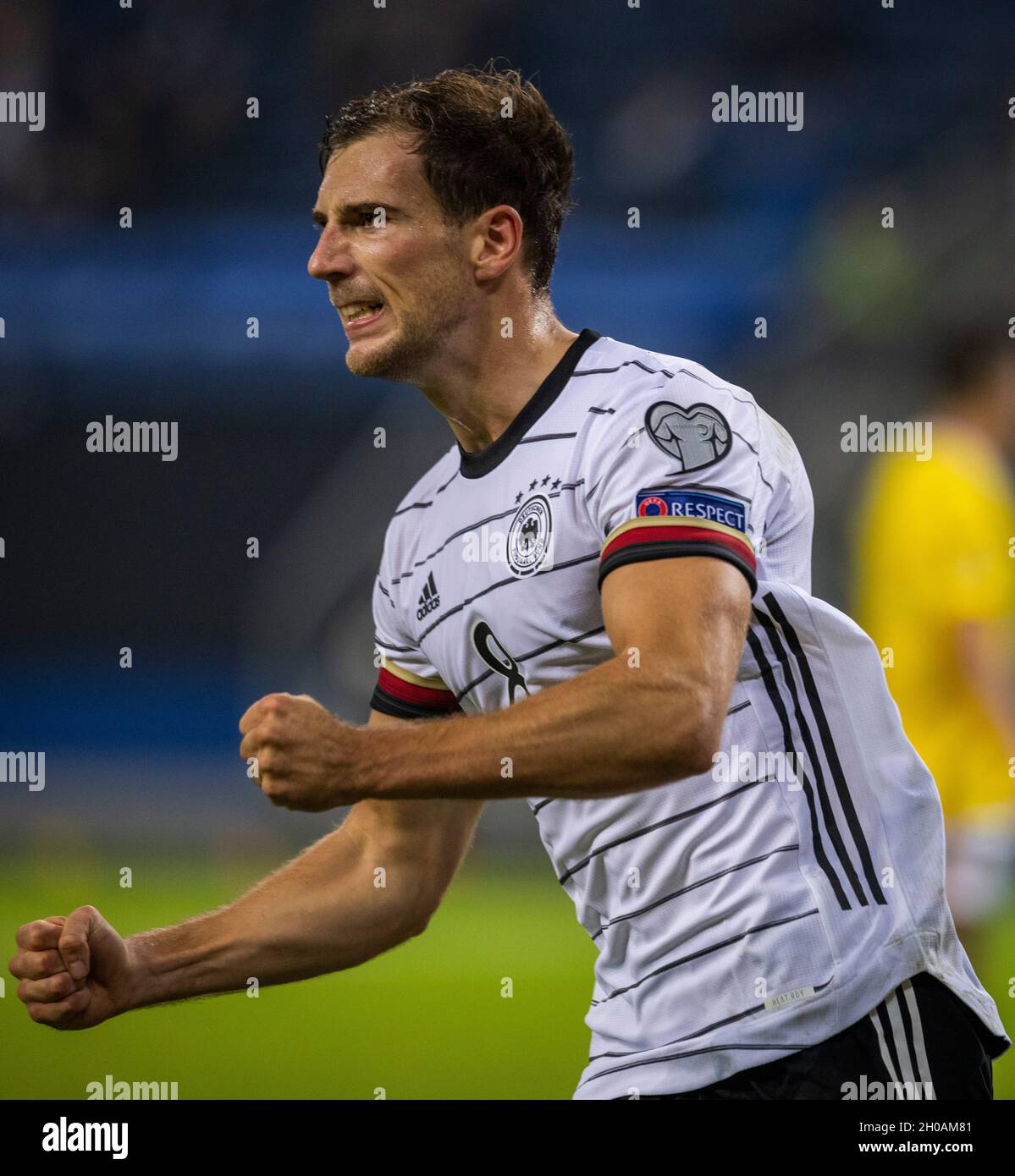 Torjubel:  Leon Goretzka (Deutschland) Deutschland - Rumänien 08.10.2021, Fussball; WM-Quali, Qualifikation, Saison 2021/22  Foto: Moritz Müller  Copy Stock Photo