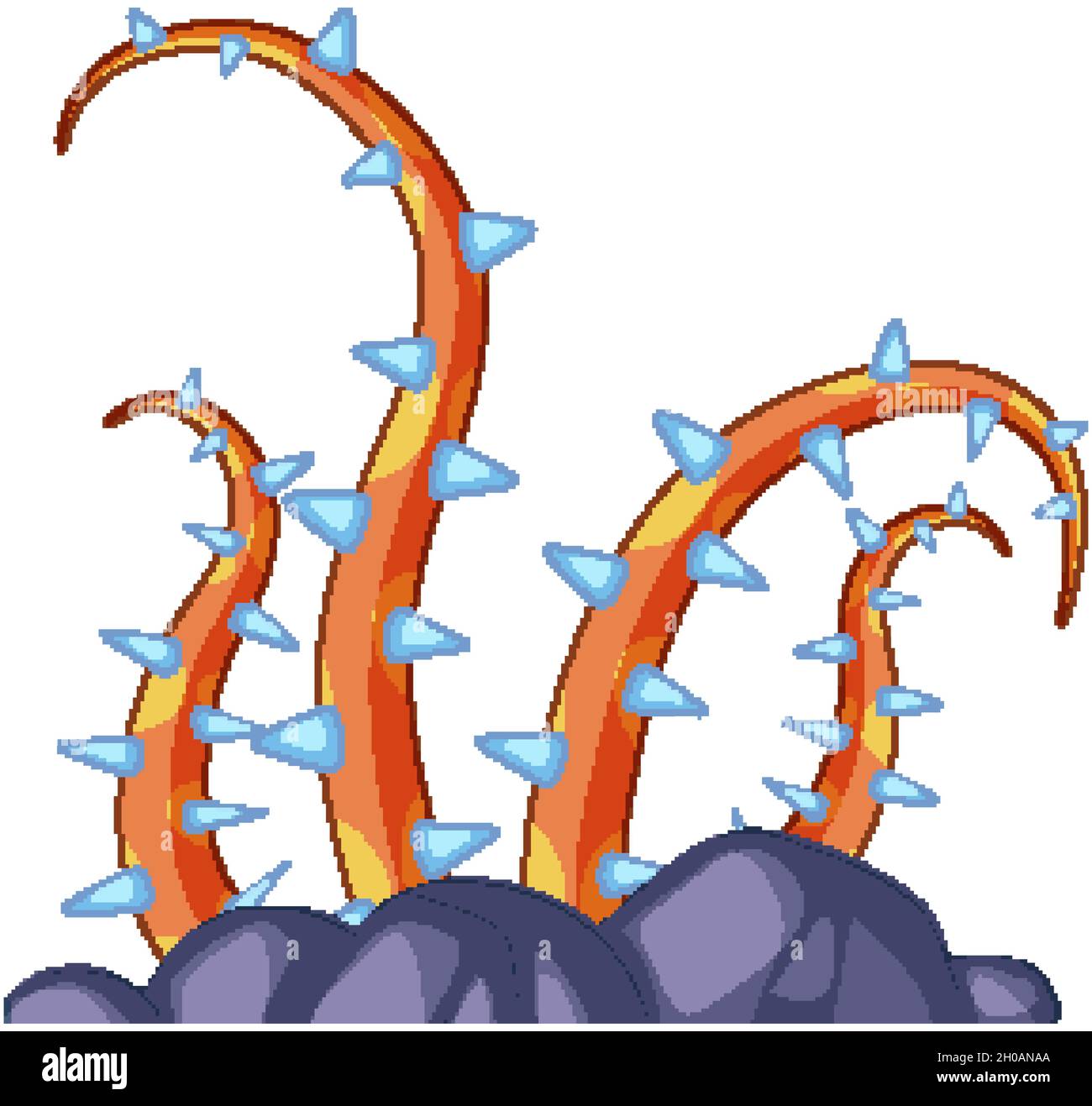 Alien Outer Space Objects On White Background Illustration Stock Vector Alien outer space objects on white background illustration stock vector