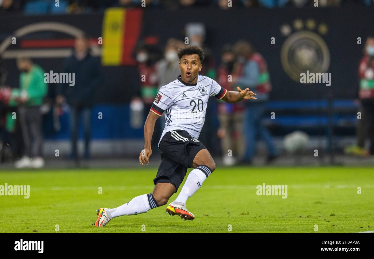 Karim Adeyemi (Deutschland) Deutschland - Rumänien 08.10.2021, Fussball; WM-Quali, Qualifikation, Saison 2021/22  Foto: Moritz Müller  Copyright (nur Stock Photo