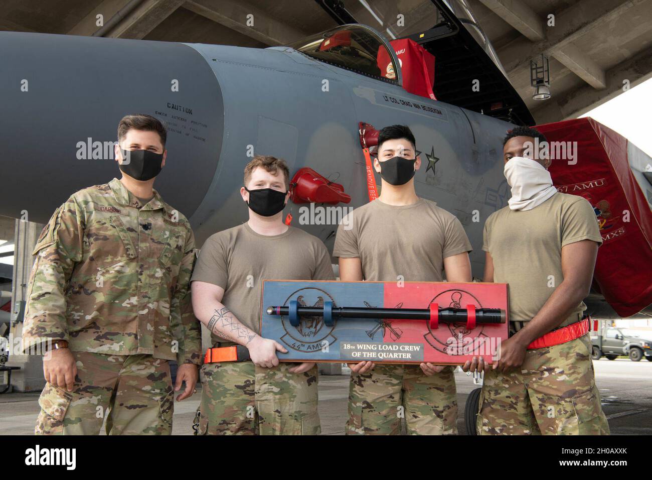U.S. Air Force Lt. Col. Gerard Carisio, the 18th Maintenance Group ...