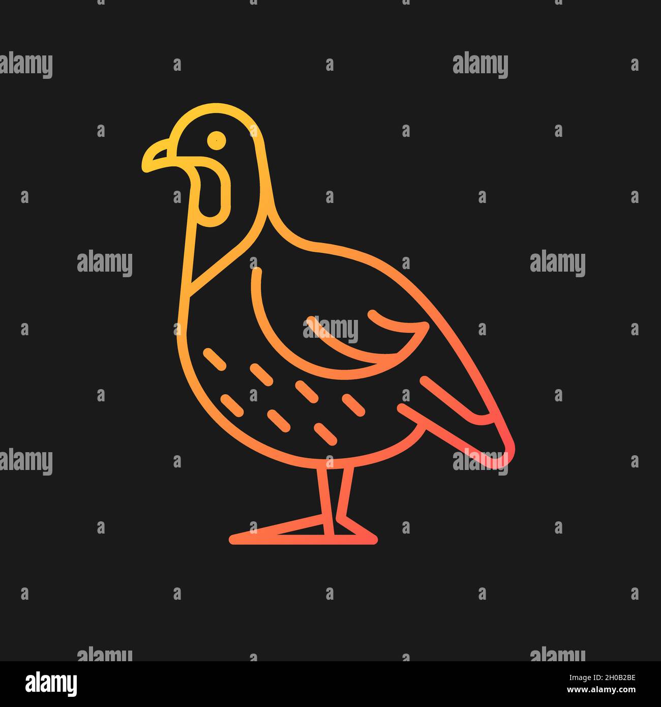Partridge gradient vector icon for dark theme Stock Vector Image & Art ...